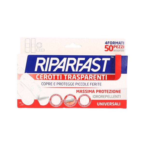 RiparFast Cerotti Trasparenti 4 formati 50PZ.