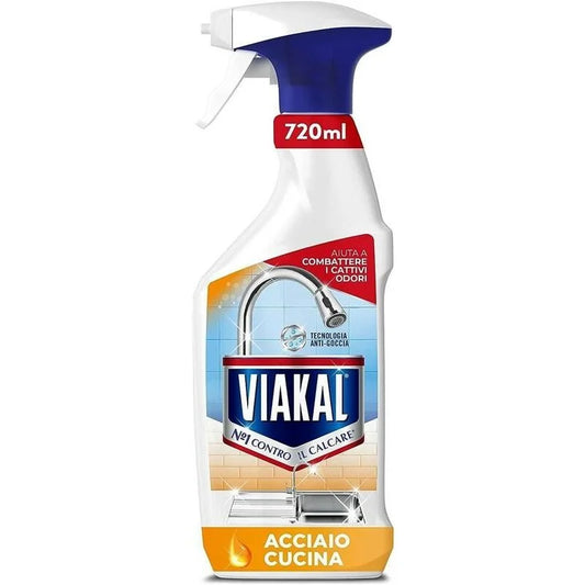 Viakal Anticalcare Spray Acciaio e Cucina 720ML