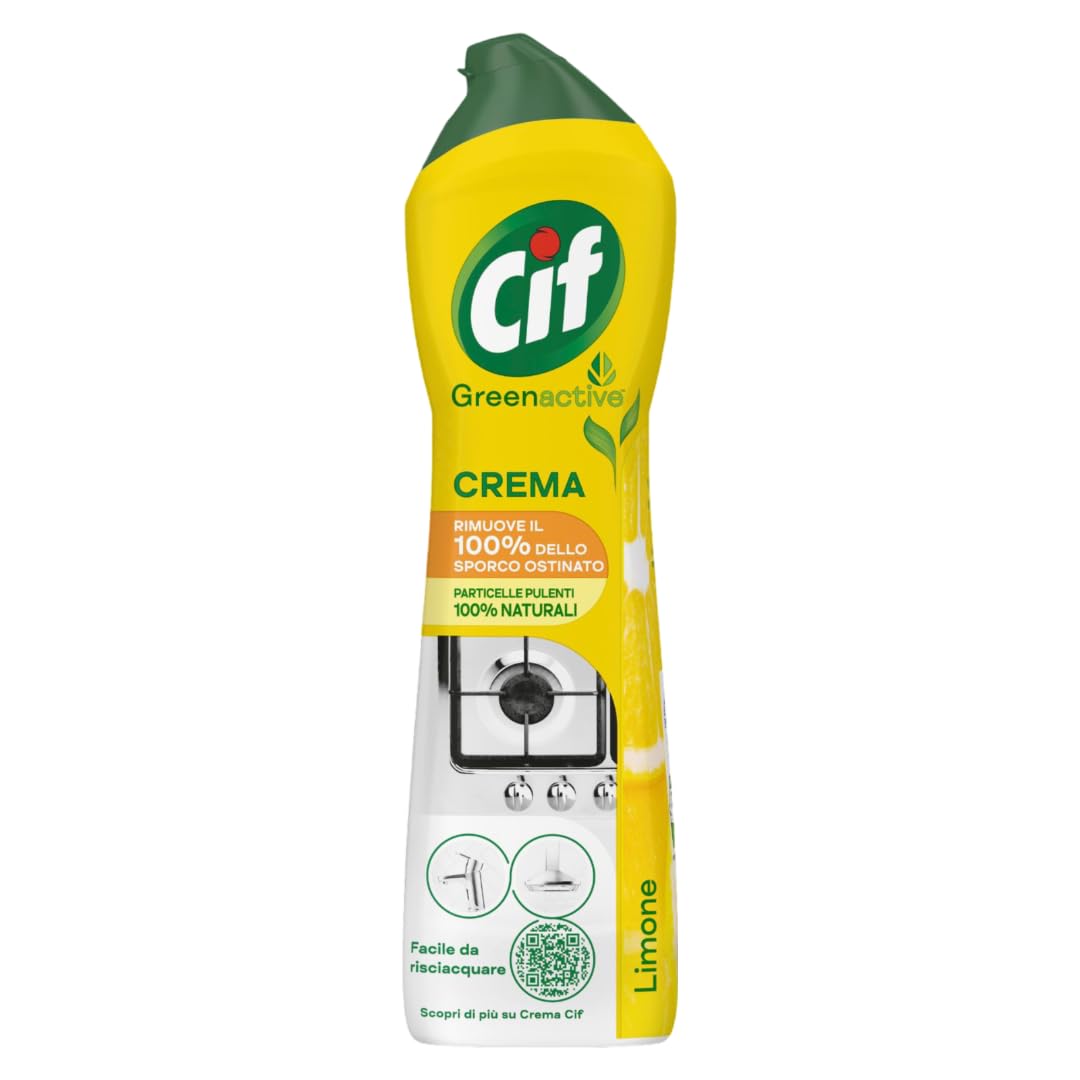 Cif Crema, Detergente per Superfici Dure 500ML