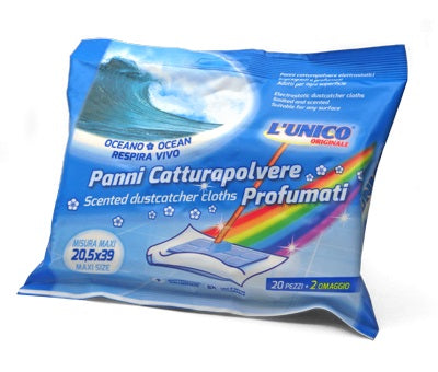 L'unico - Panni Cattura Polvere Profumati Oceano 20Pz